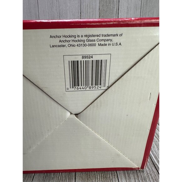 Vtg Anchor Hocking Poinsettia & Ribbons Rocks Glasses 3.25" Tall Barware Set 4 - Picture 5 of 10